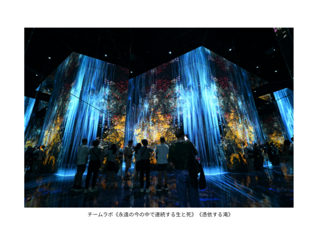 人口減少等に文化芸術で挑んだ・・・、チームラボ バイオヴォルテックス 京都 PR